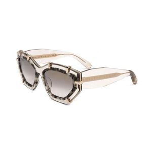 Philipp Plein Acetate Frame Sunglasses Women Beige